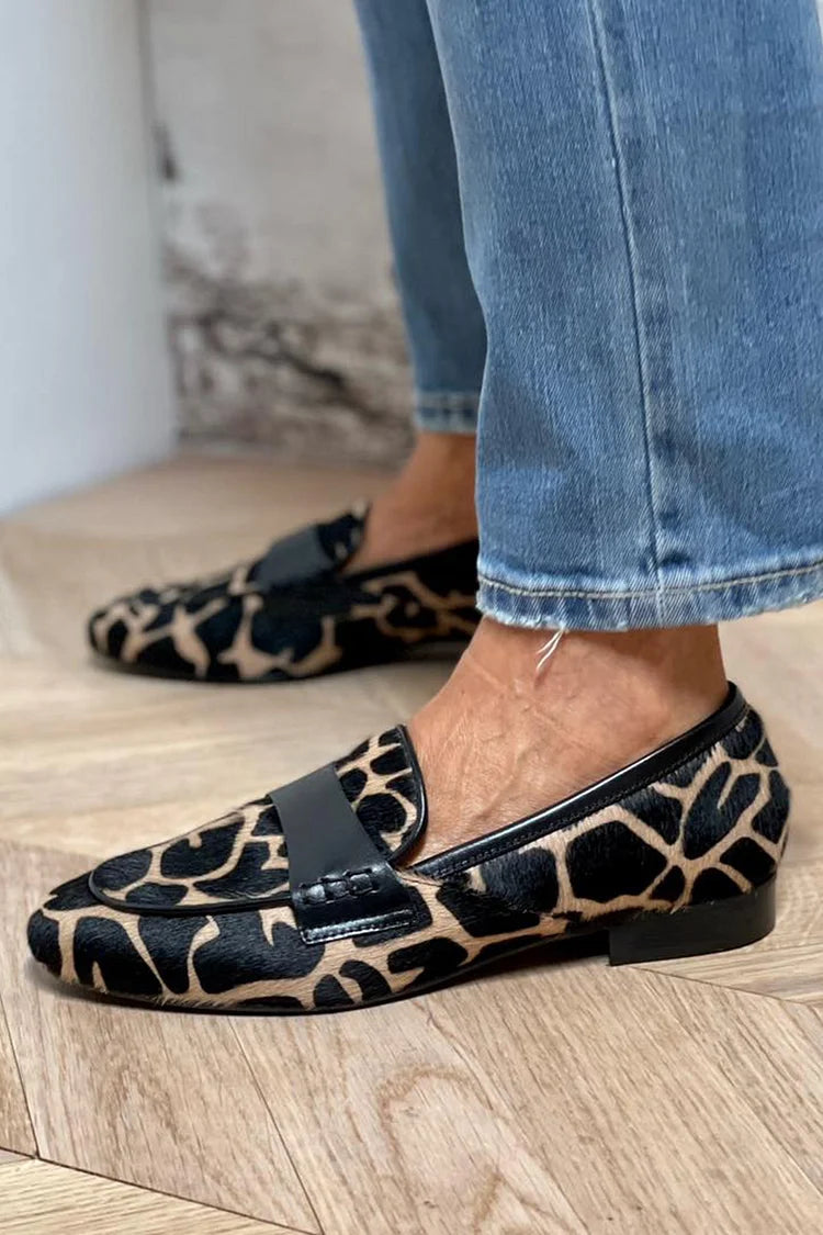 Sofia™ | Mocassins met dierenprint