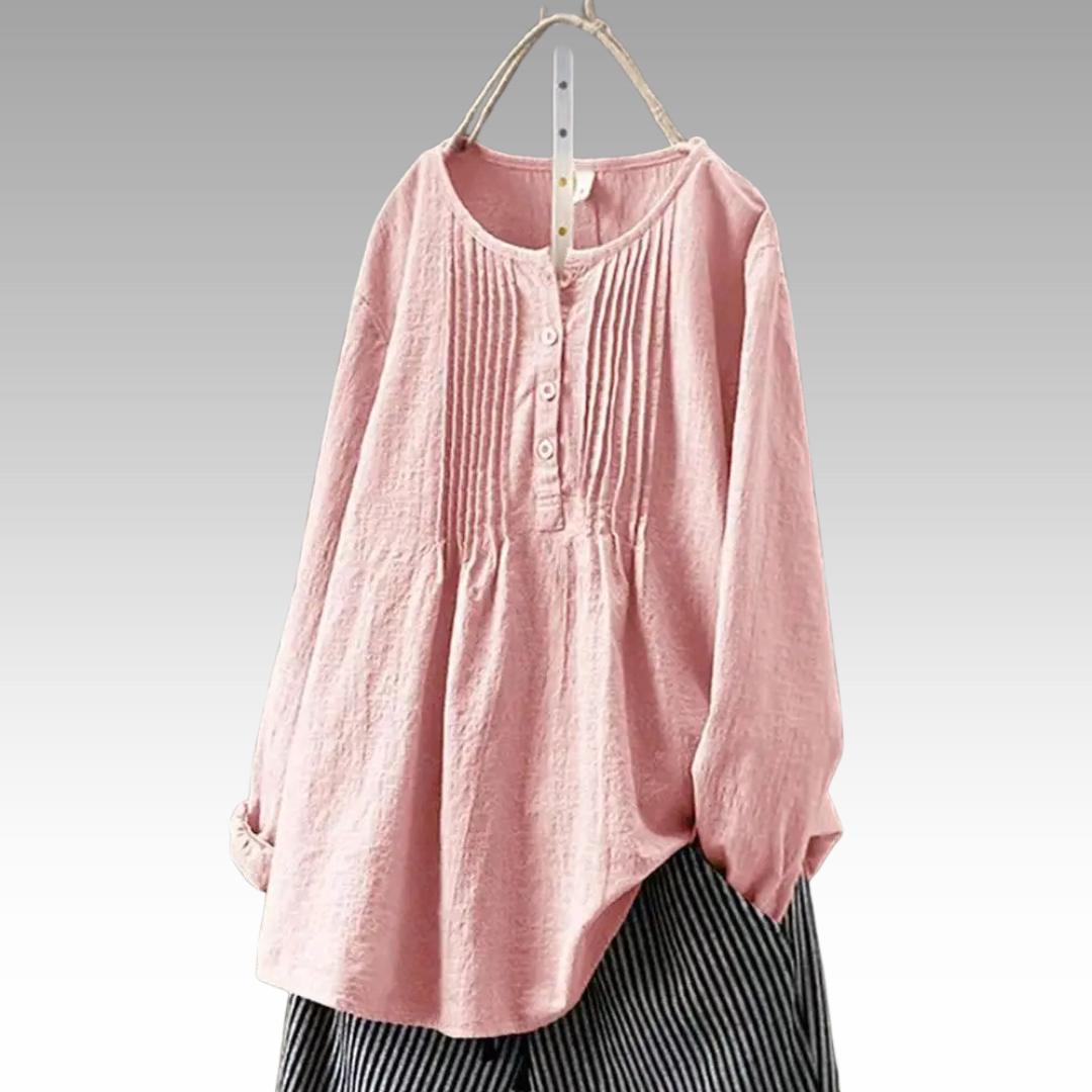 Bridget™ | Blouse van vloeiende stof