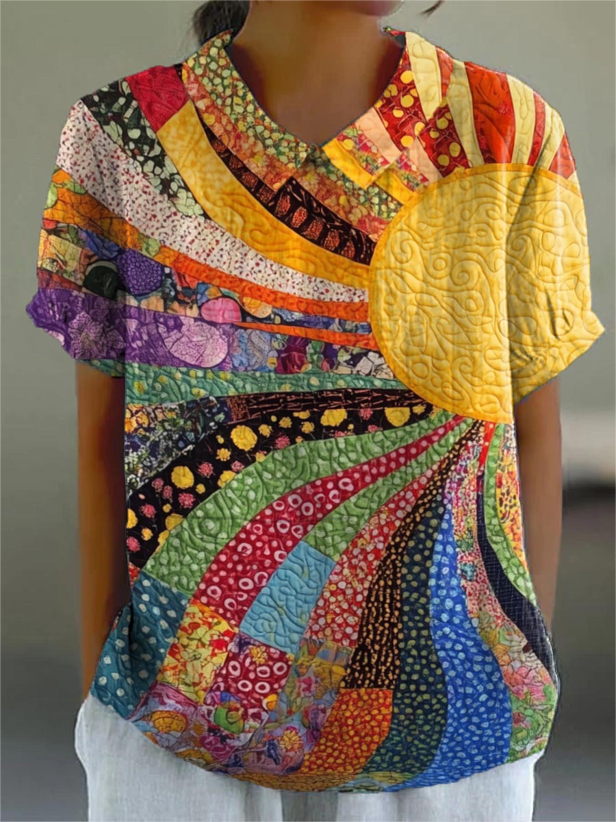 Maine™ | Patchwork-zon blouse