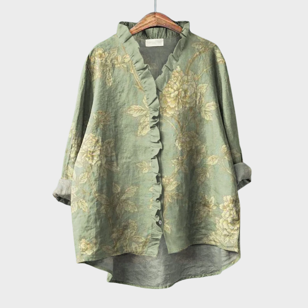 Léontine™ | Verfijnde blouse met ruches