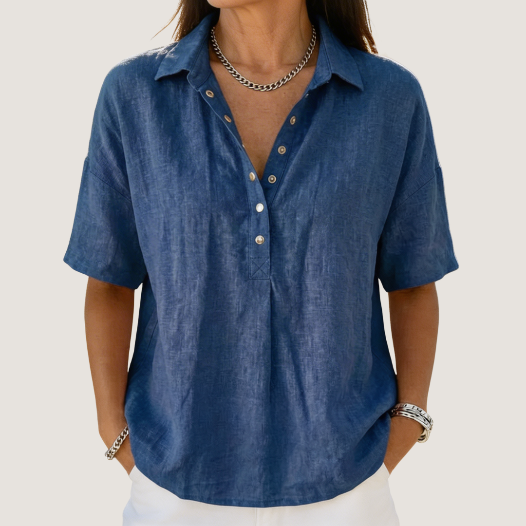 Hélène™ | Blouse met kraag