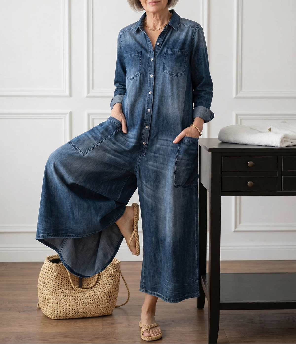 Diana™ | Vintage denim overall