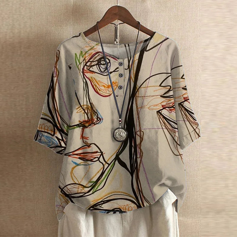 Dakota™ | Retro-geprinte blouse
