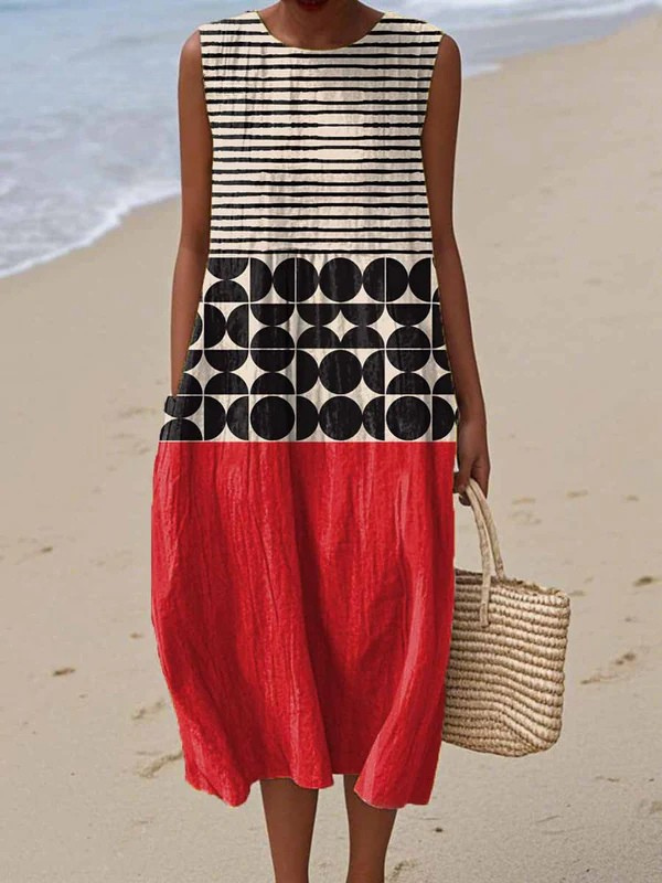 Jane™ | Midi-jurk color-block