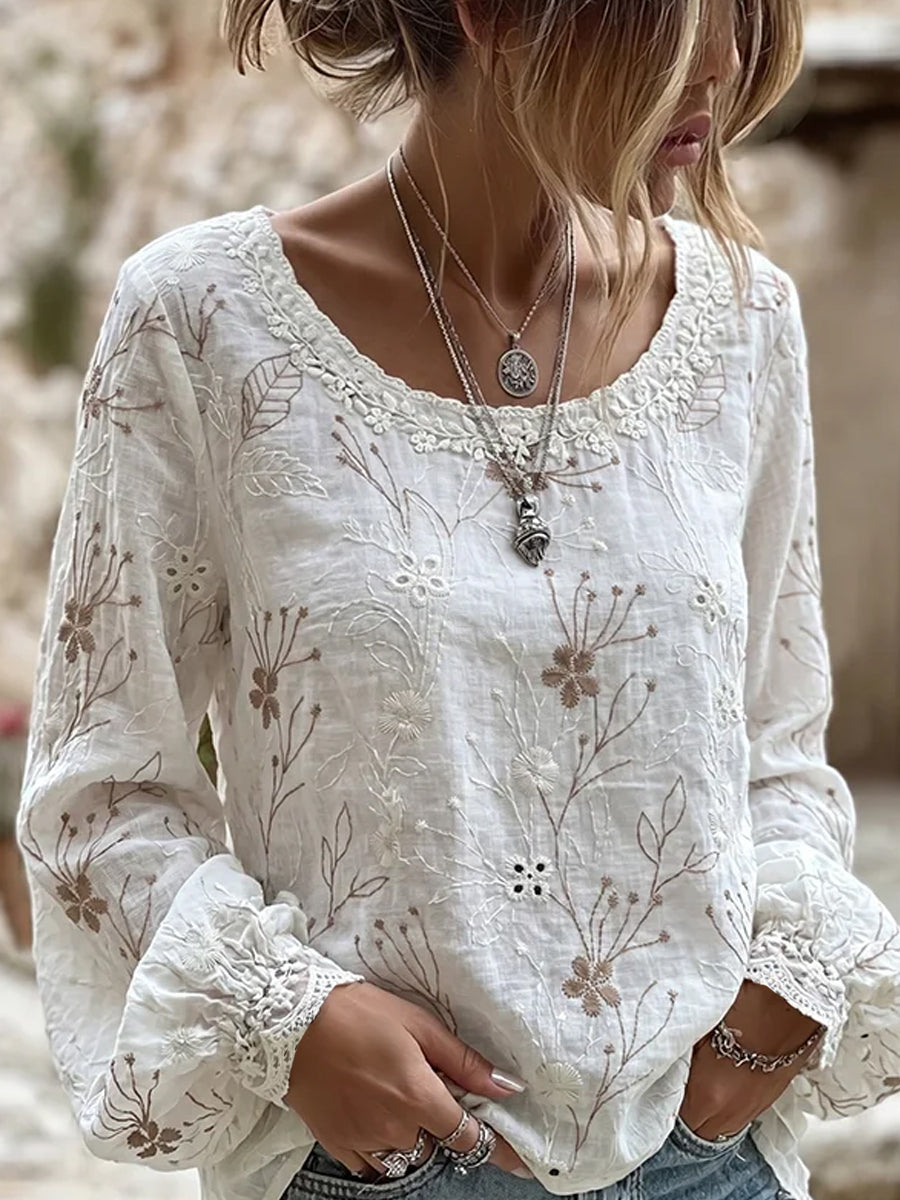 Herbier Doux™ | Top Vintage-blouse