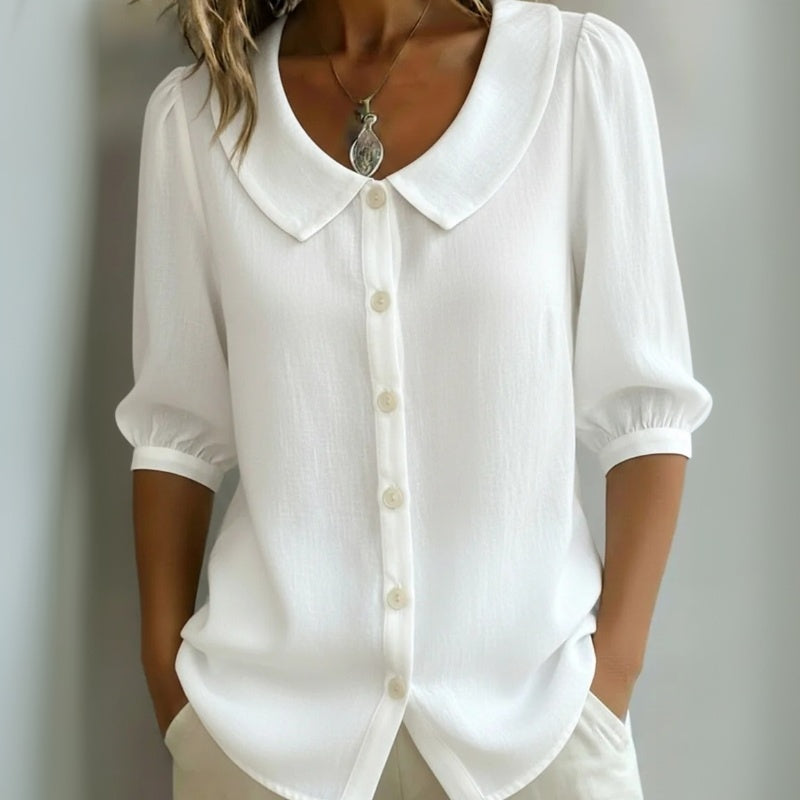 Céline™ | Blouse met ronde hals