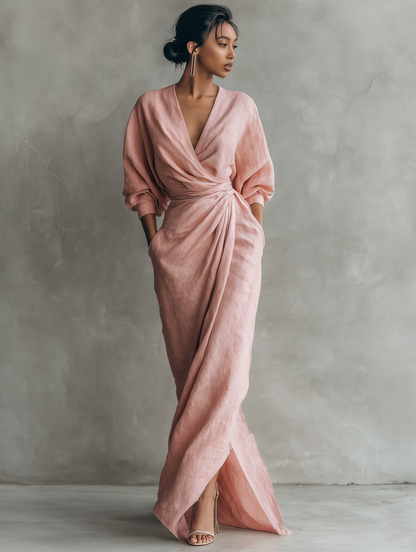 Teresina™ | Maxi-jurk met V-hals