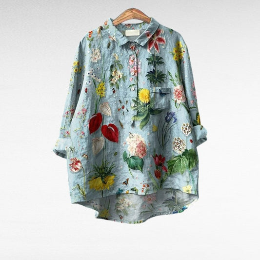 Joséphine™ | Bloes met lentebloemenprint