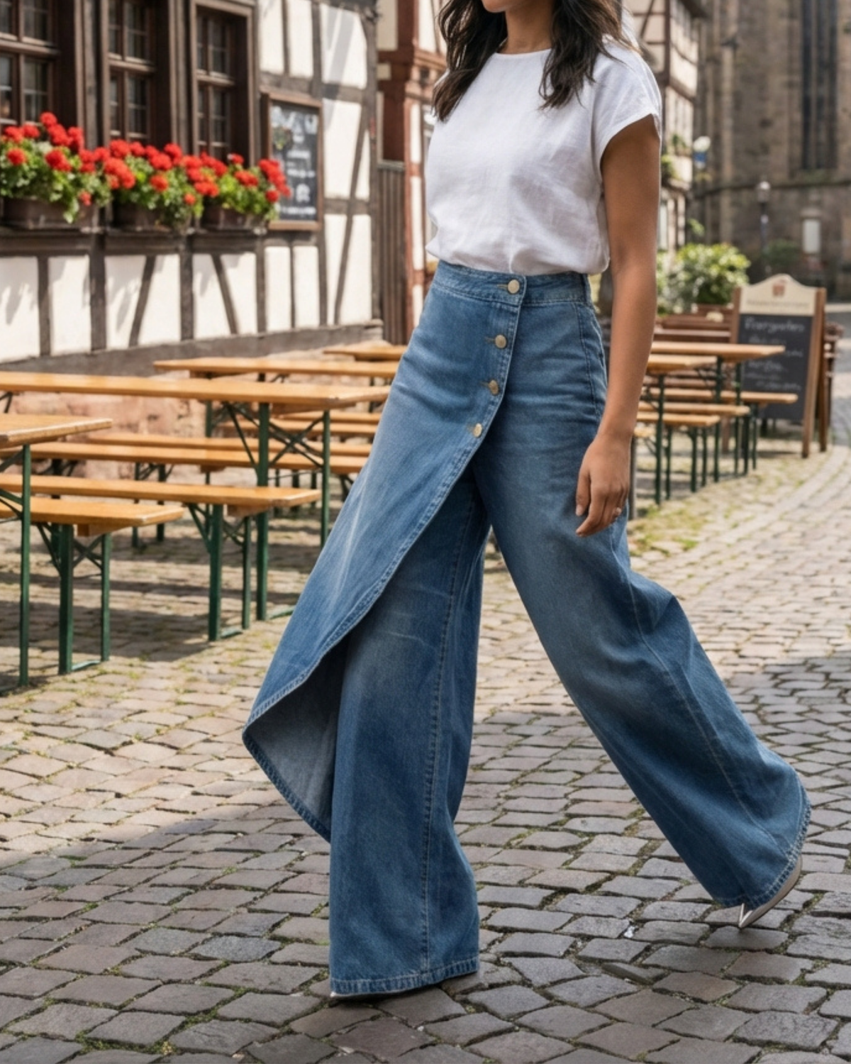 Caris™ | Denim-slim portefeuille