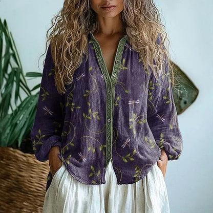 Alexandra™ | Geprinte retroblouse
