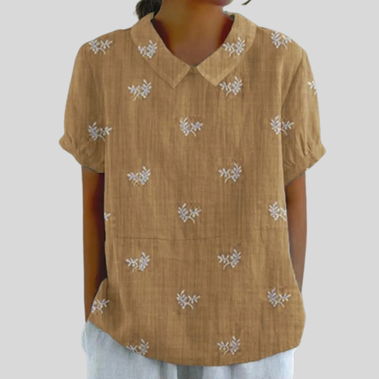 Geneviève™ | Subtiel geborduurde blouse