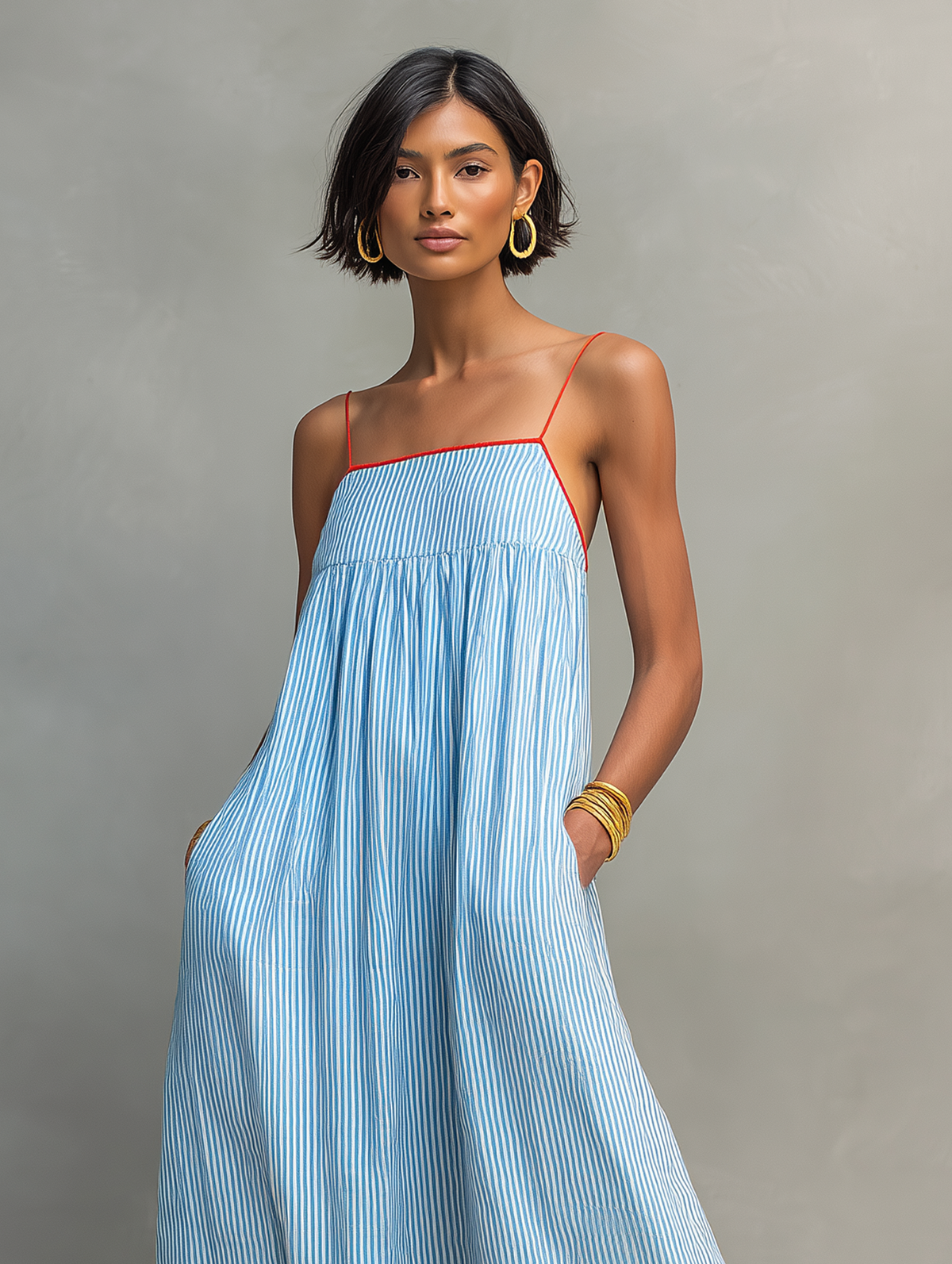 LOUNISSA™ | Gestreepte jurk