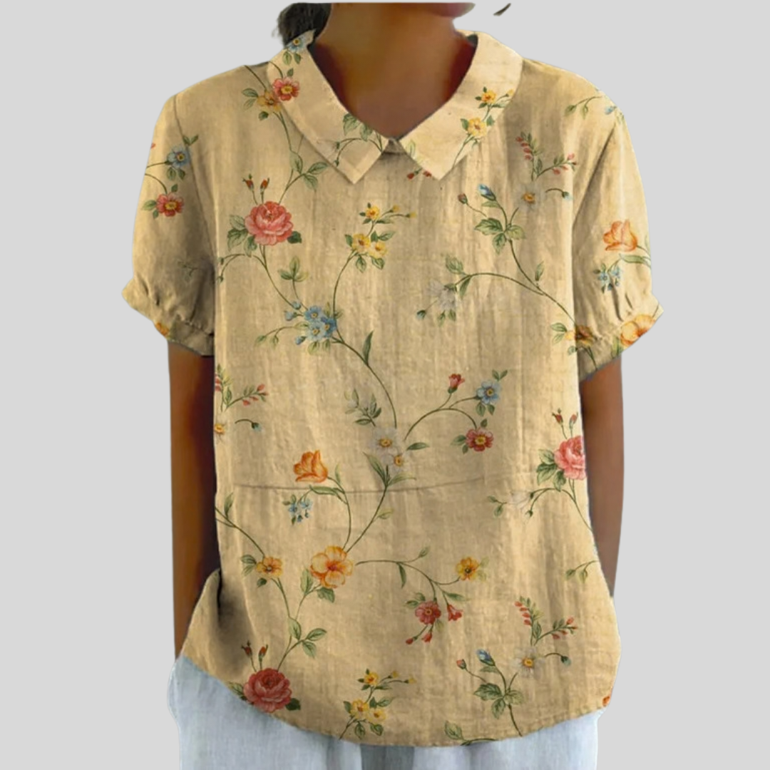 Margot™ | vintage bloemenblouse