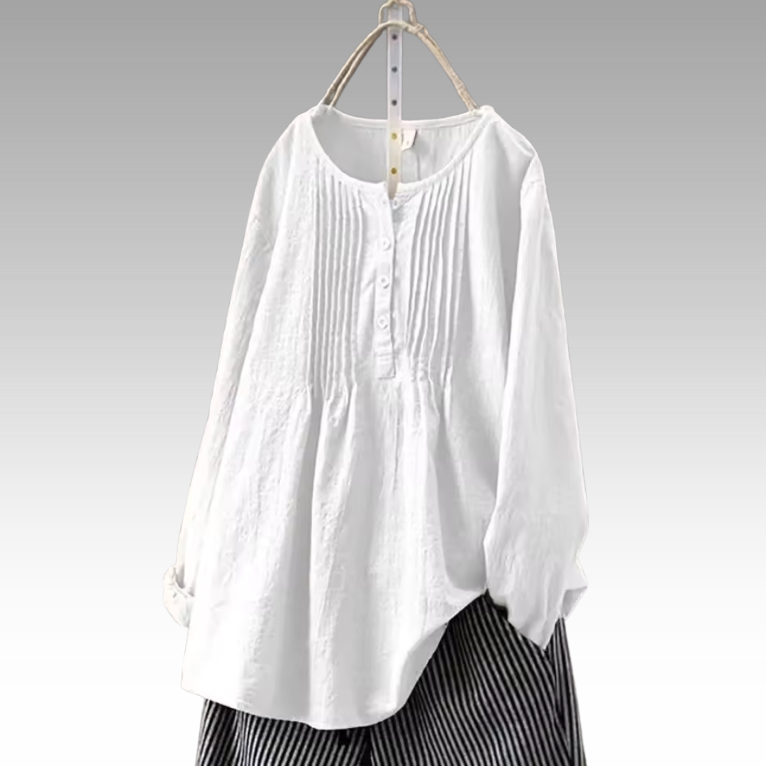 Bridget™ | Blouse van vloeiende stof