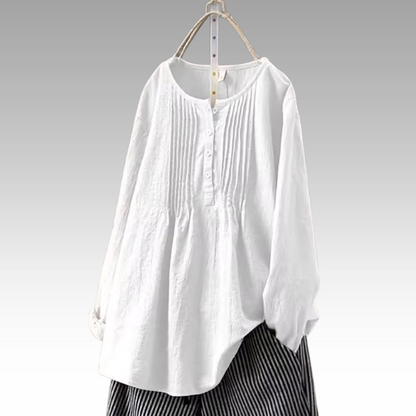Bridget™ | Blouse van vloeiende stof