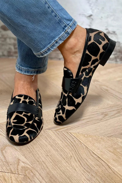 Sofia™ | Mocassins met dierenprint