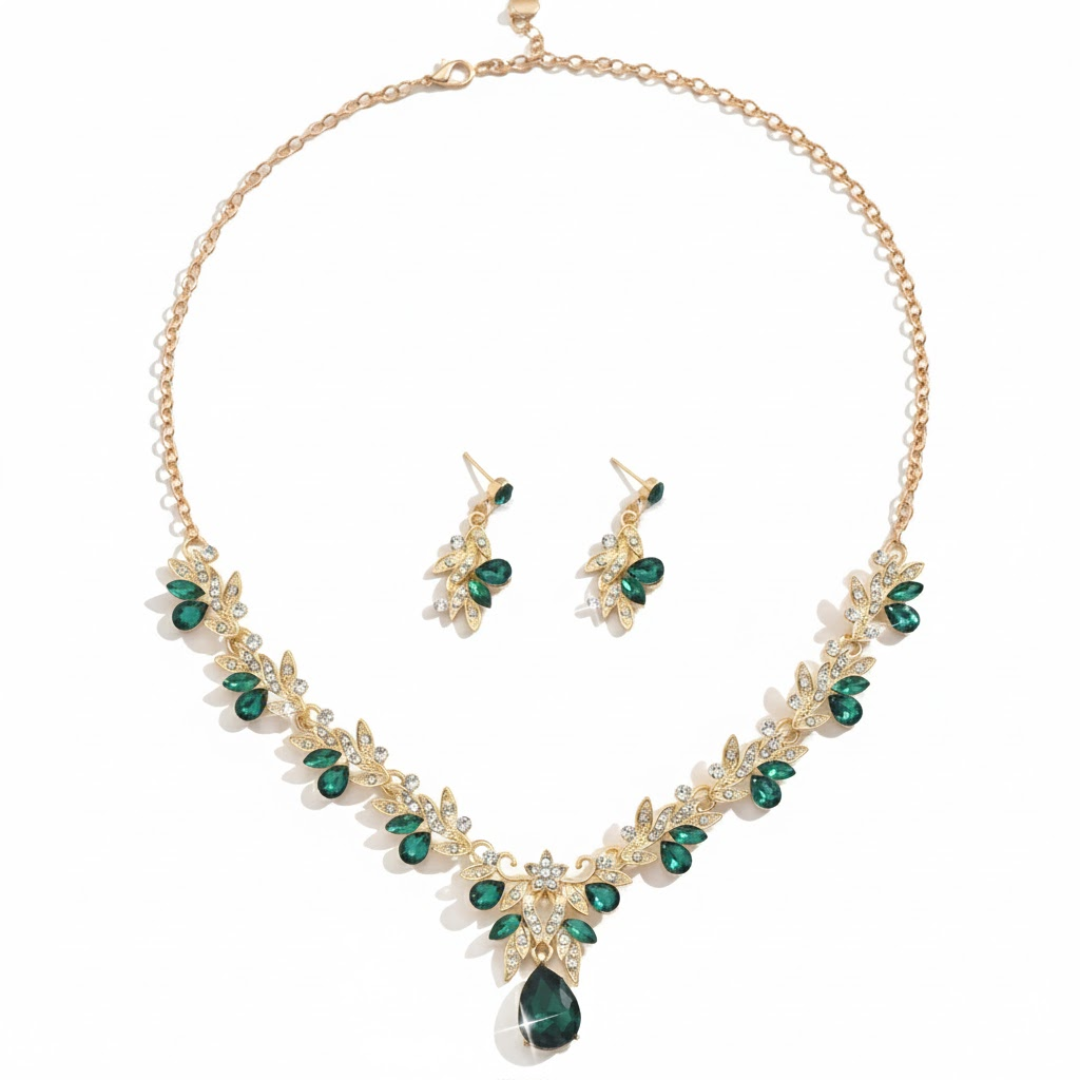 Heritage™ | Set met ketting en oorbellen