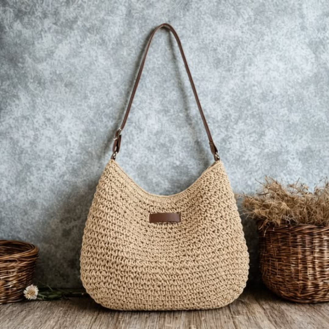 SIMONA™ | Gevlochten tas