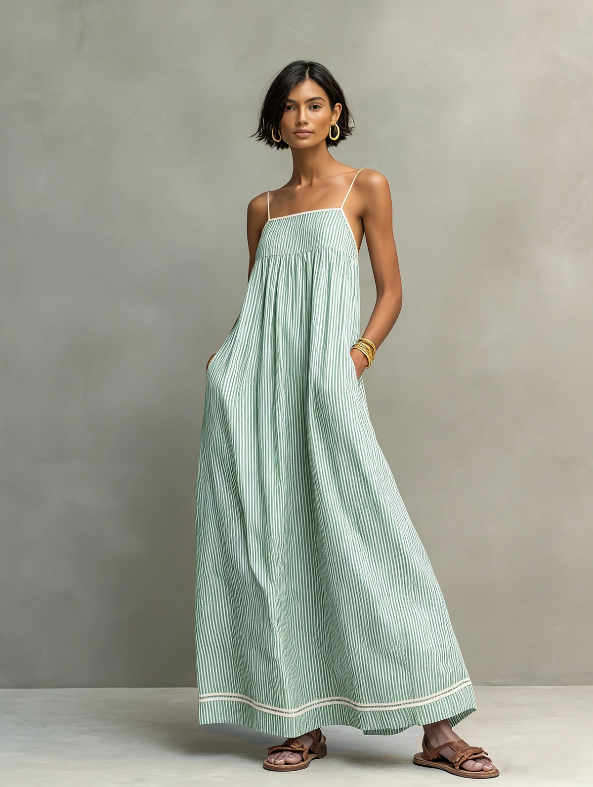 LOUNISSA™ | Gestreepte jurk