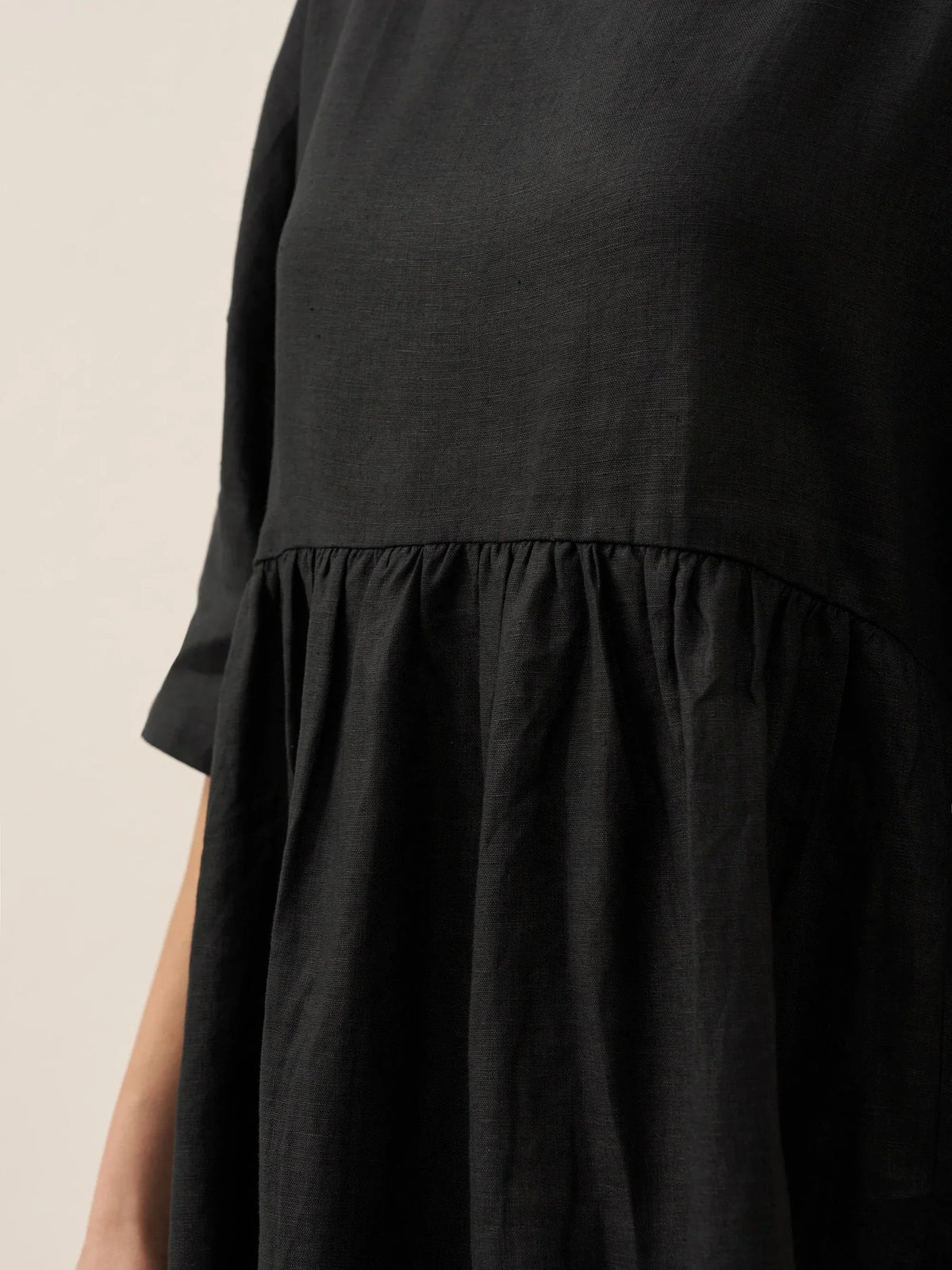 Clémence™ | Midi-jurk van linnen