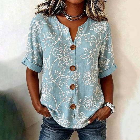 Élise™ | Blouse met Bloemenprint