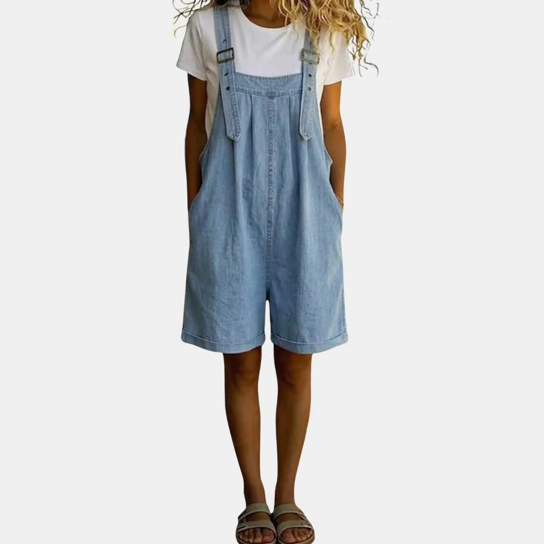 Clara™ | Korte denimoverall