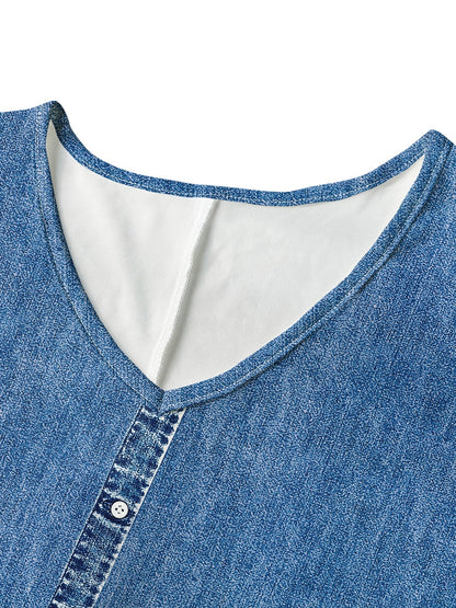 Hélène™ | Retro denim-jurk