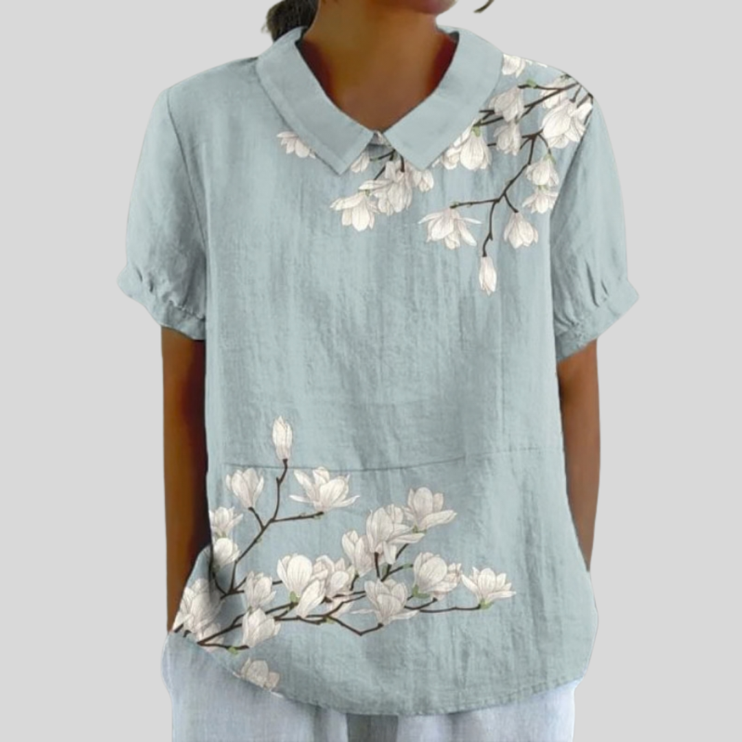 Aurore™ | Blouse met geplaatste bloemenprint