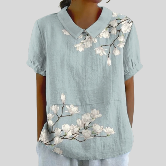 Aurore™ | Blouse met geplaatste bloemenprint
