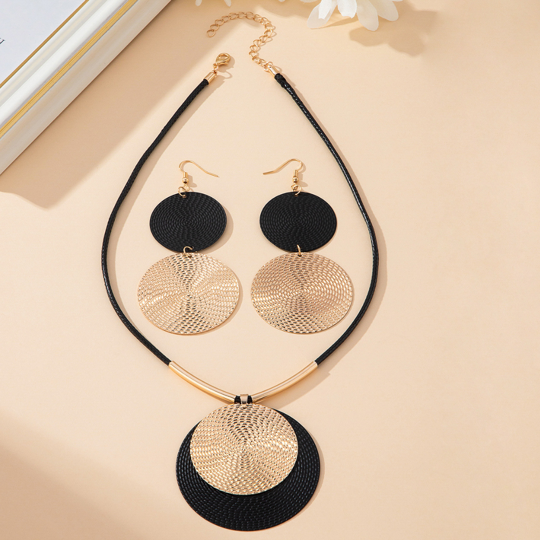 Nathalie™ | Sieradenset met chic medaillons