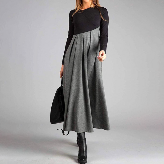 Casa™ | Maxi-jurk met lange mouwen