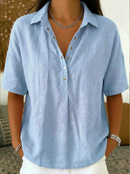 Kristina™ | Effen blouse