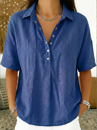 Kristina™ | Effen blouse