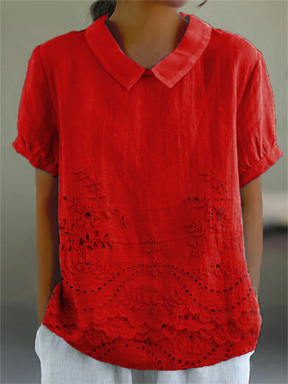 Lily™ | Geborduurde blouse