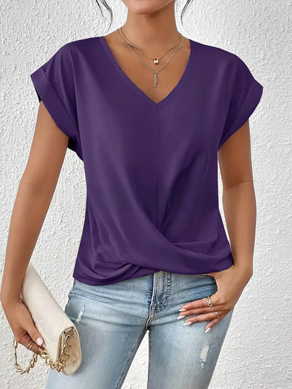 Gemma™ | Top met vloeiende drapering