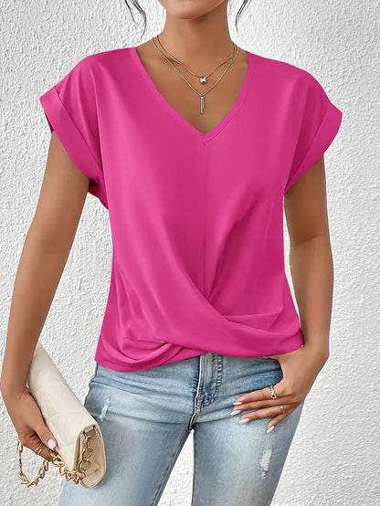 Gemma™ | Top met vloeiende drapering