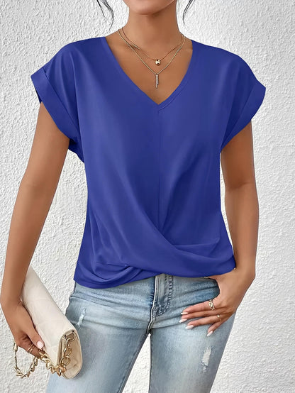 Gemma™ | Top met vloeiende drapering