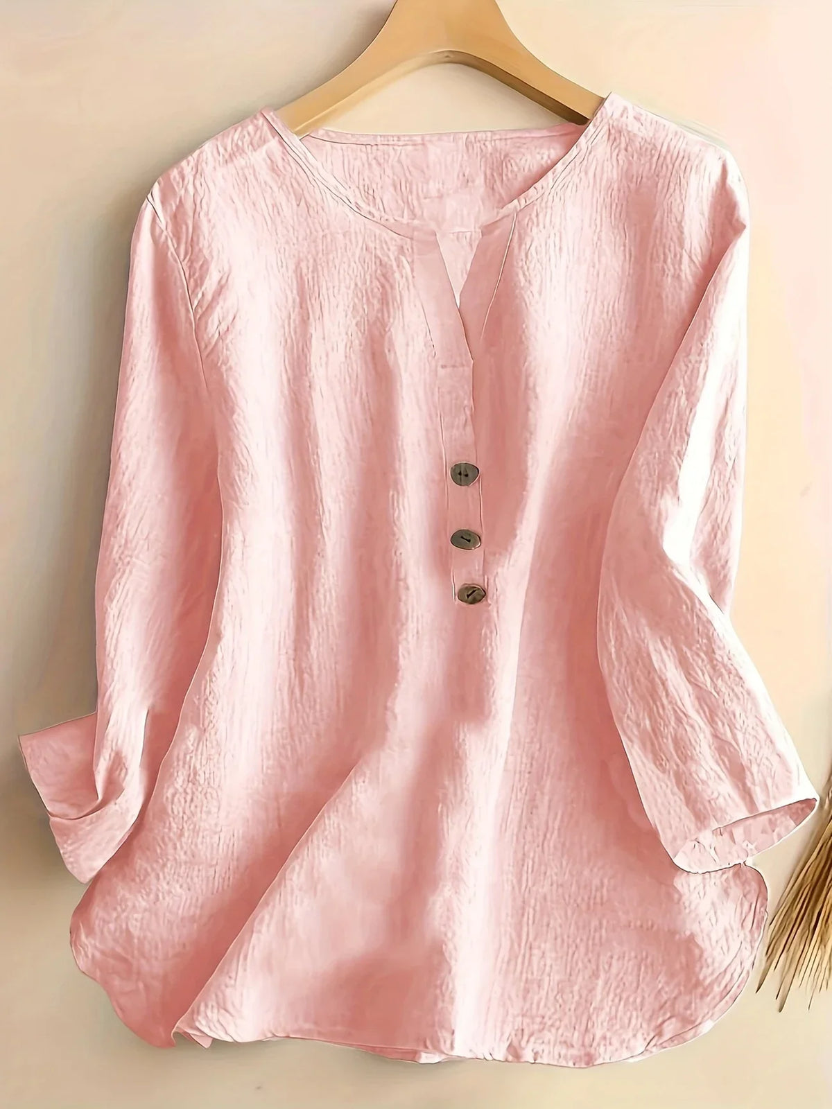 Solénya™ | Blouse katoen-linnen
