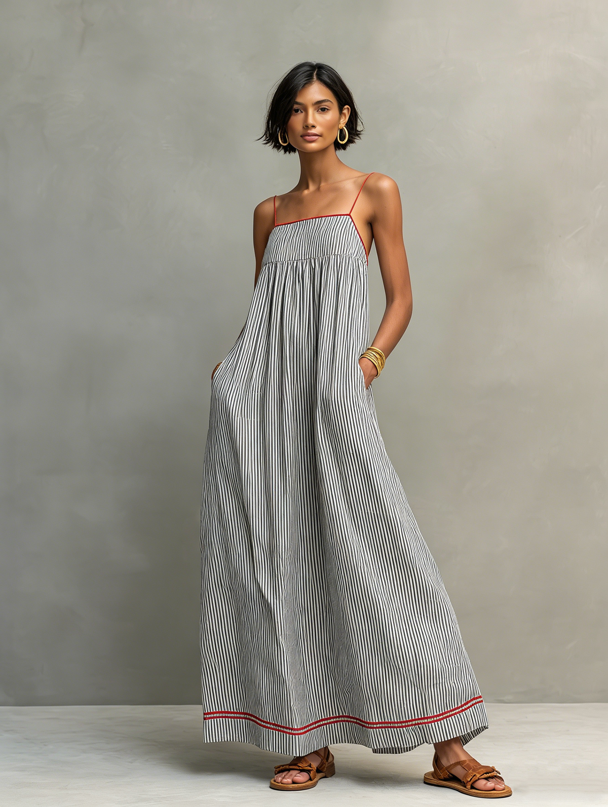 LOUNISSA™ | Gestreepte jurk