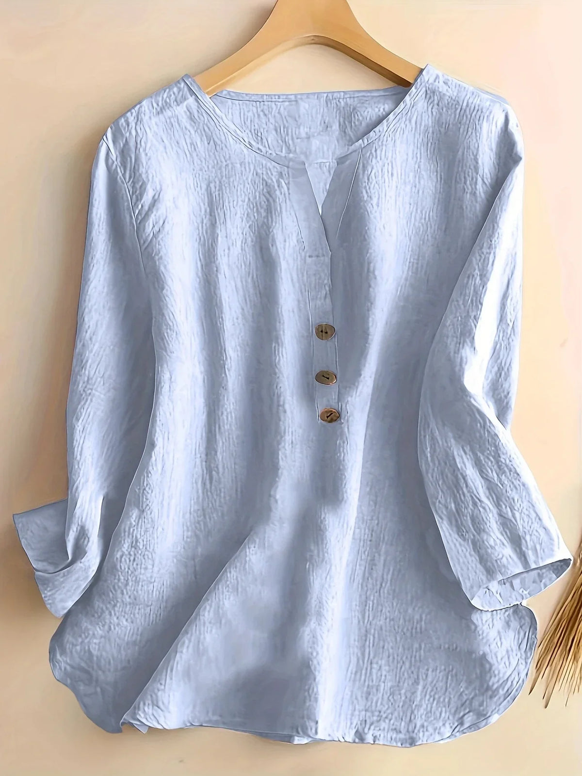 Solénya™ | Blouse katoen-linnen