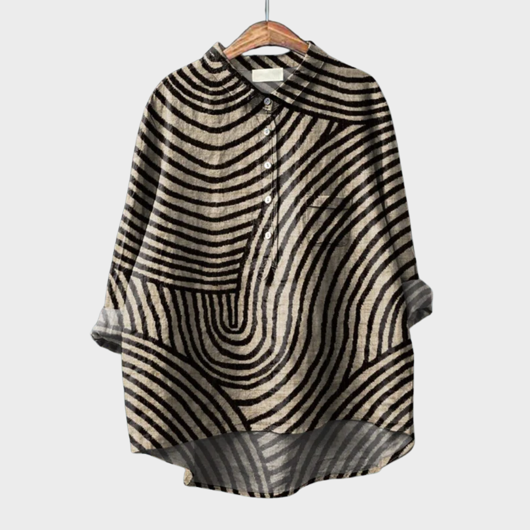 Jacinthe™ | Moderne grafische blouse