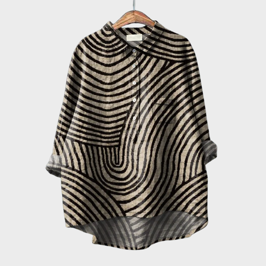 Jacinthe™ | Moderne grafische blouse