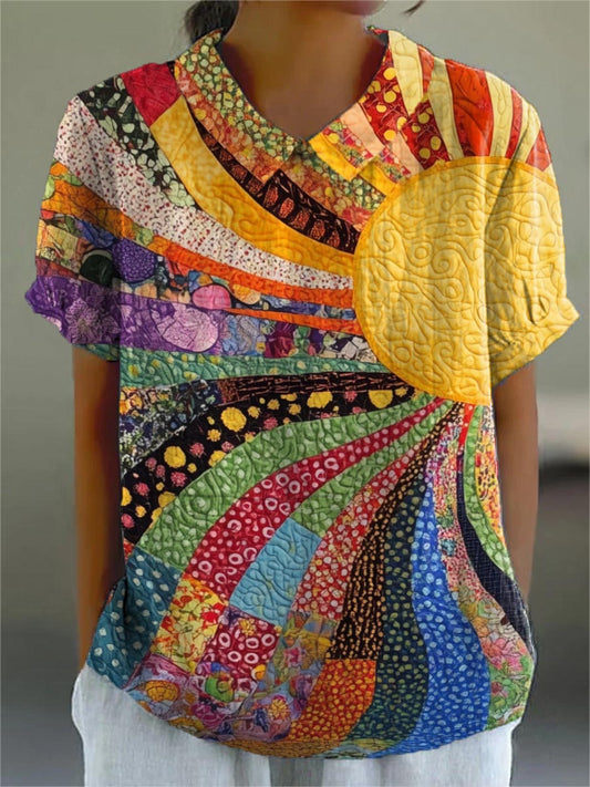 Maine™ | Patchwork-zon blouse