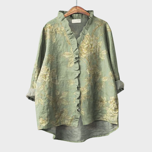 Léontine™ | Verfijnde blouse met ruches