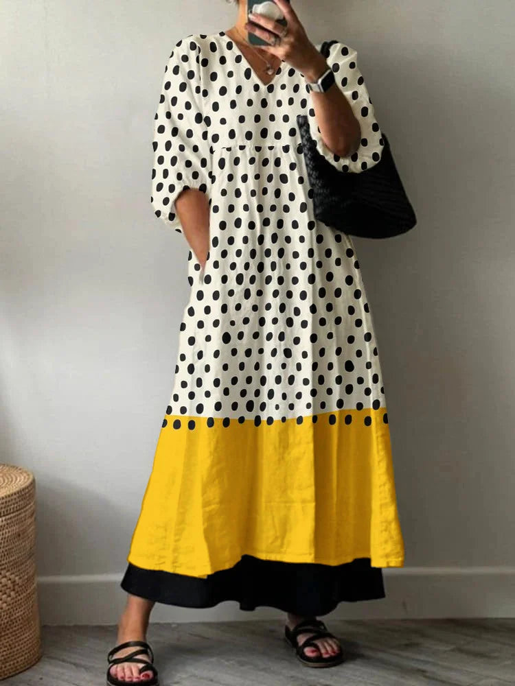 Anna | elegante jurk met print