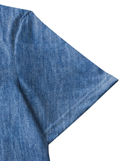 Hélène™ | Retro denim-jurk