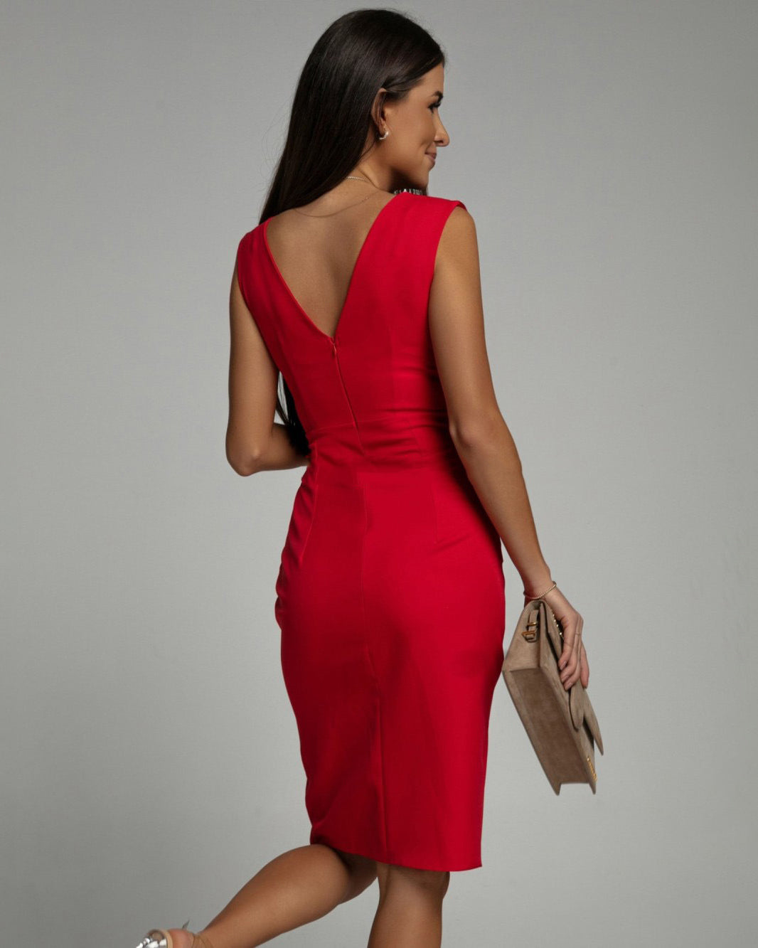 LINA™ | Gedrapeerde jurk