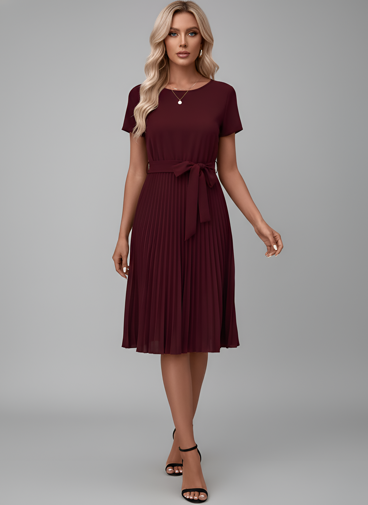 LISE™ | Plissé jurk
