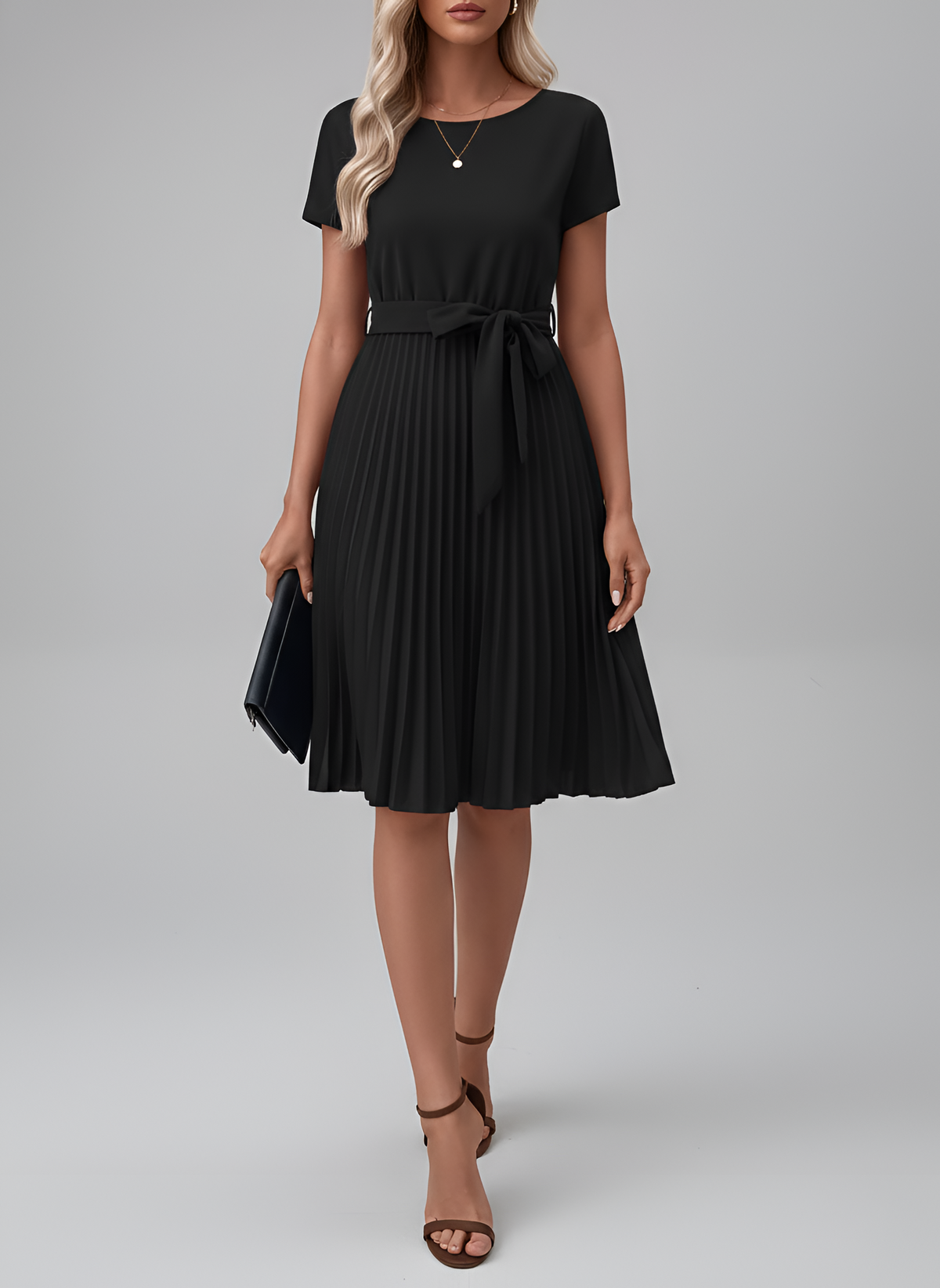 LISE™ | Plissé jurk