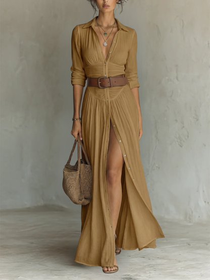 Cassia™ | Maxi-jurk van linnen